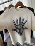 7 Finger Tee White