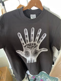 7 Finger Tee Black